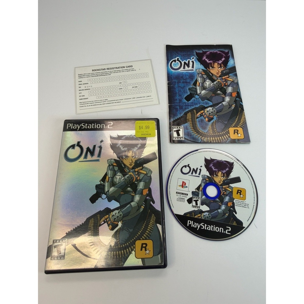 Oni (Sony PlayStation 2, 2001) PS2 Complete W/ Manual